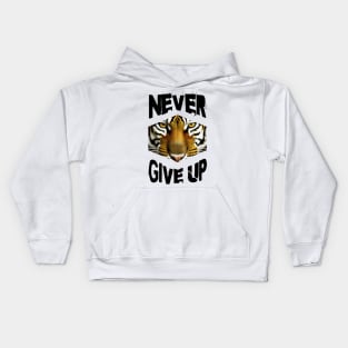 Never give up Kids Hoodie